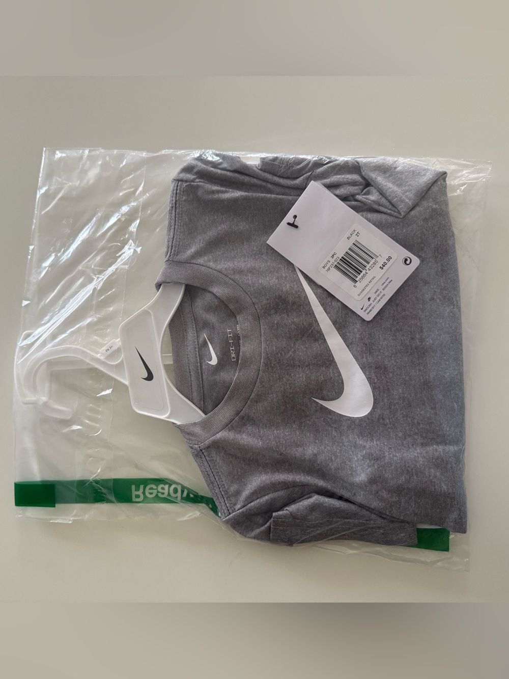 Nike Gray & Black Baby Boys' Athletic Tee and Shorts Set, 12 Months, NWT - Picture 4 of 5
